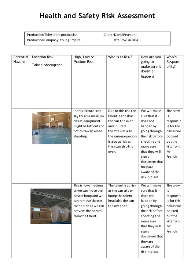 Potential hazard.docx sports hall