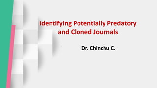 Potentially Predatory And Cloned Journals February 2022 Pdf
