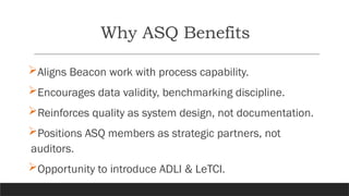 Enhancing AACN Beacon Award Success with PMI & ASQ Collaboration | PPTX