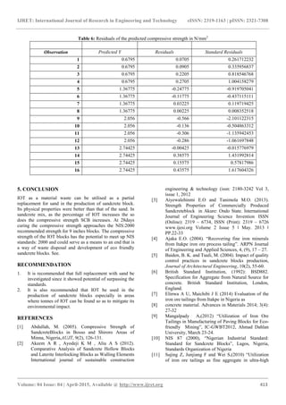 Potential use of iron ore tailings in sandcrete block making | PDF