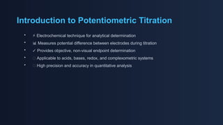 Potentiometric Titration first year bpharma | PPTX