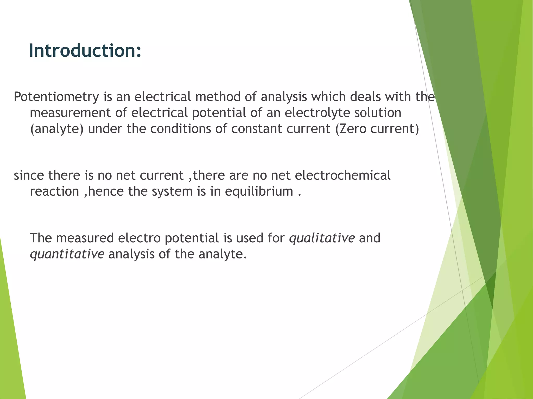 Potentiometry1 for mpharm ist sem notes