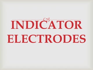 
INDICATOR
ELECTRODES
 
