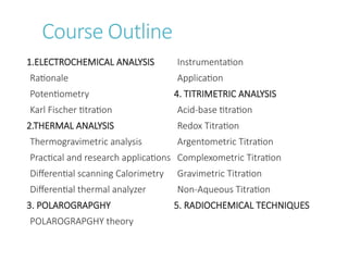 Analytical Determination by Potentiometric Methods | PPTX