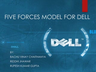 FIVE FORCES MODEL FOR DELL
BY:
BACHU VINAY CHAITHANYA
 