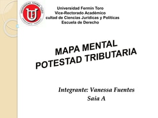 Integrante: Vanessa Fuentes
Saia A
Universidad Fermín Toro
Vice-Rectorado Académico
Facultad de Ciencias Jurídicas y Políticas
Escuela de Derecho
 