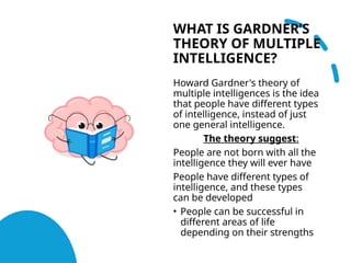 Gardner's Theory of Multiple Intelligence | PPTX