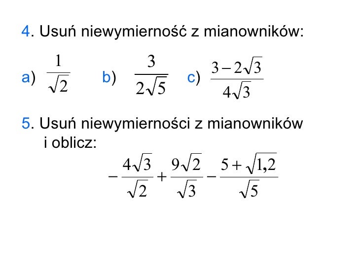 Potegi I Pierwiastki