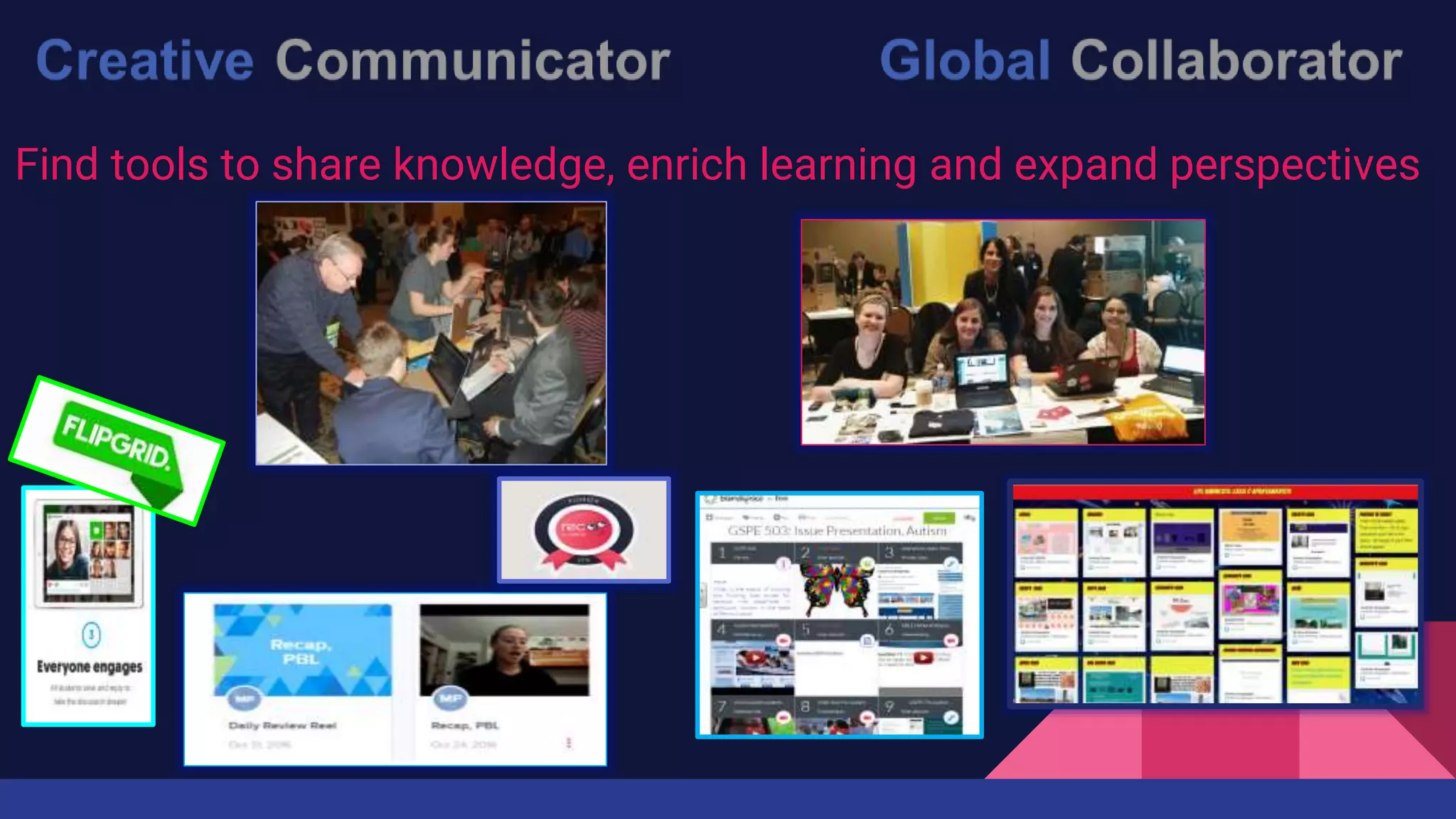 Find tools to share knowledge, enrich learning and expand perspectives