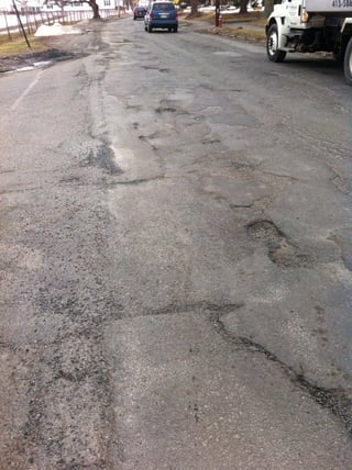 Potholes North Street 09 March 2011