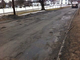 Potholes North Street 09 March 2011