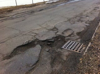 Potholes North Street 09 March 2011