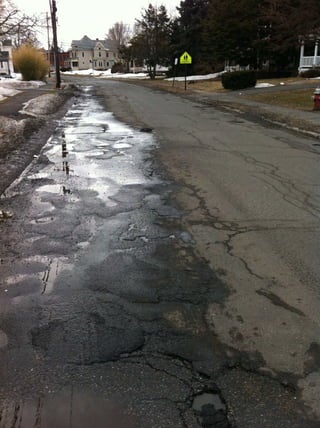 Potholes North Street 09 March 2011