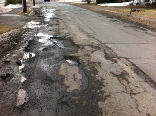 Potholes North Street 09 March 2011