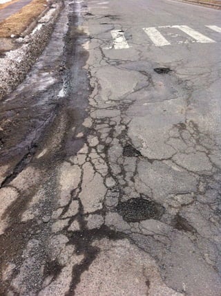 Potholes North Street 09 March 2011