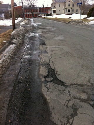 Potholes North Street 09 March 2011