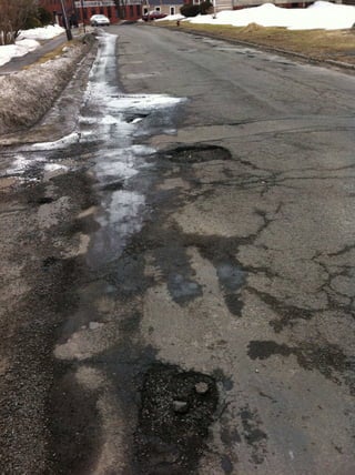 Potholes North Street 09 March 2011