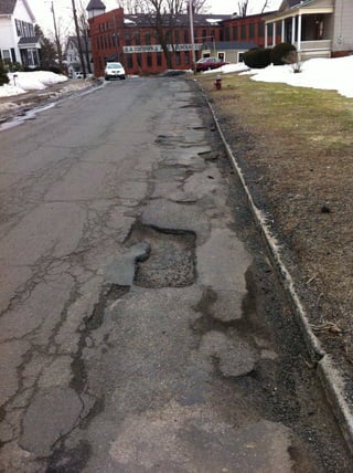 Potholes North Street 09 March 2011