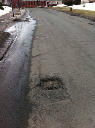 Potholes North Street 09 March 2011