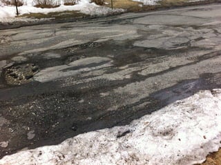 Potholes North Street 09 March 2011