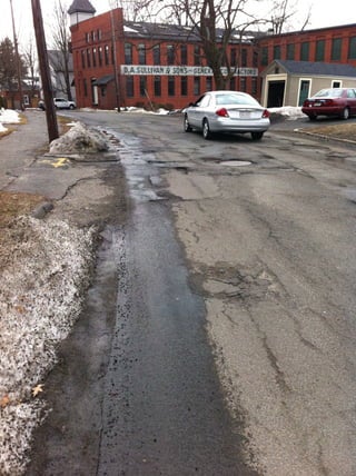 Potholes North Street 09 March 2011