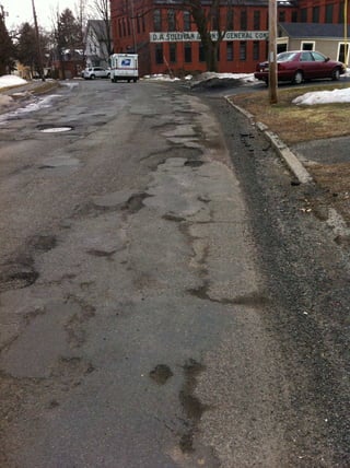 Potholes North Street 09 March 2011