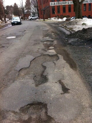 Potholes North Street 09 March 2011