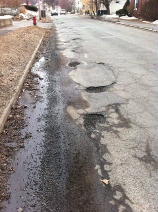 Potholes North Street 09 March 2011