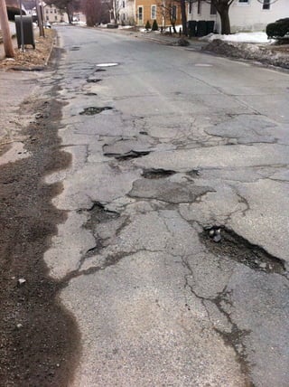 Potholes North Street 09 March 2011