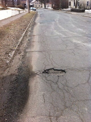 Potholes North Street 09 March 2011