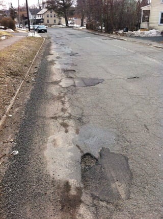 Potholes North Street 09 March 2011