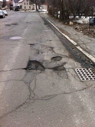 Potholes North Street 09 March 2011