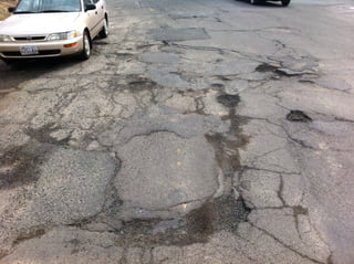 Potholes North Street 09 March 2011