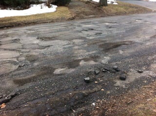 Potholes North Street 09 March 2011