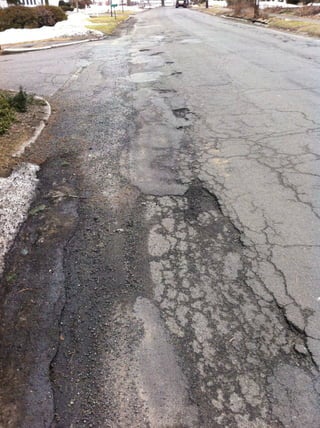 Potholes North Street 09 March 2011