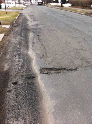 Potholes North Street 09 March 2011