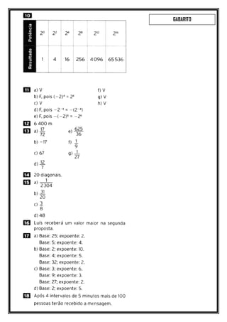 GABARITO
 