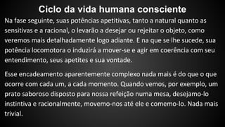 Ciclo da vida humana consciente 
 