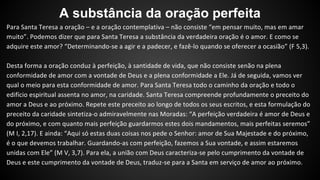 A substância da oração perfeita 
 