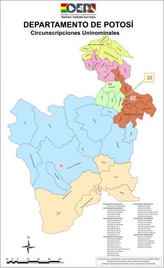 Potosi mapa electoral