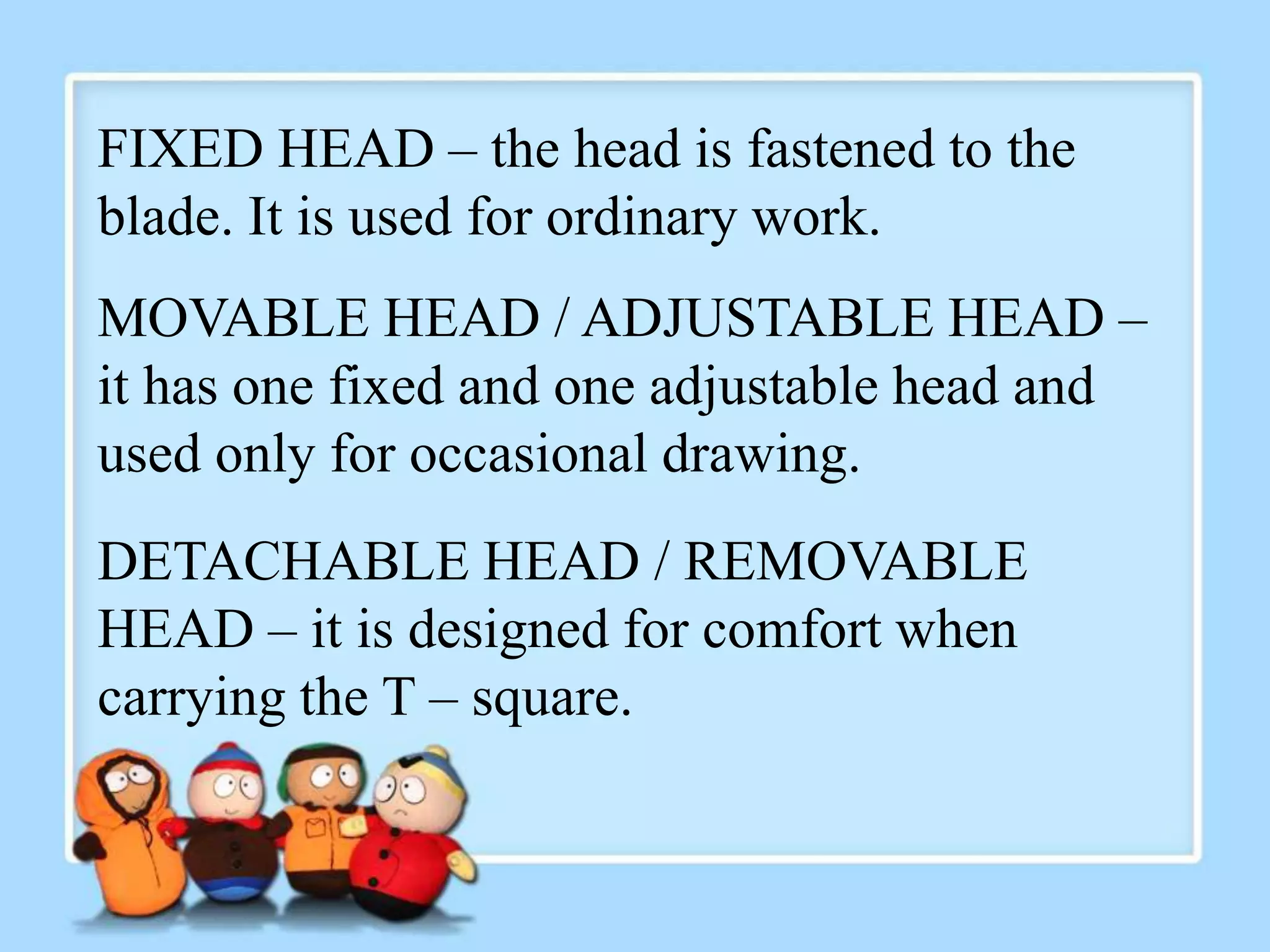 DRAFTING MATERIALS AND TOOLS ITS USES/FUNCTIONS PPT