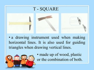 Which materials are required to create a technical drawing