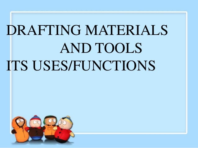 Identify Drawing Materials And Equipment