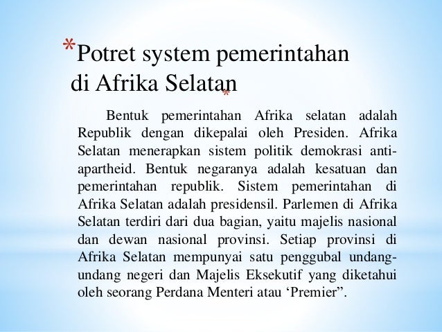 Potret Sistem Pendidikan Di Afrika Selatan