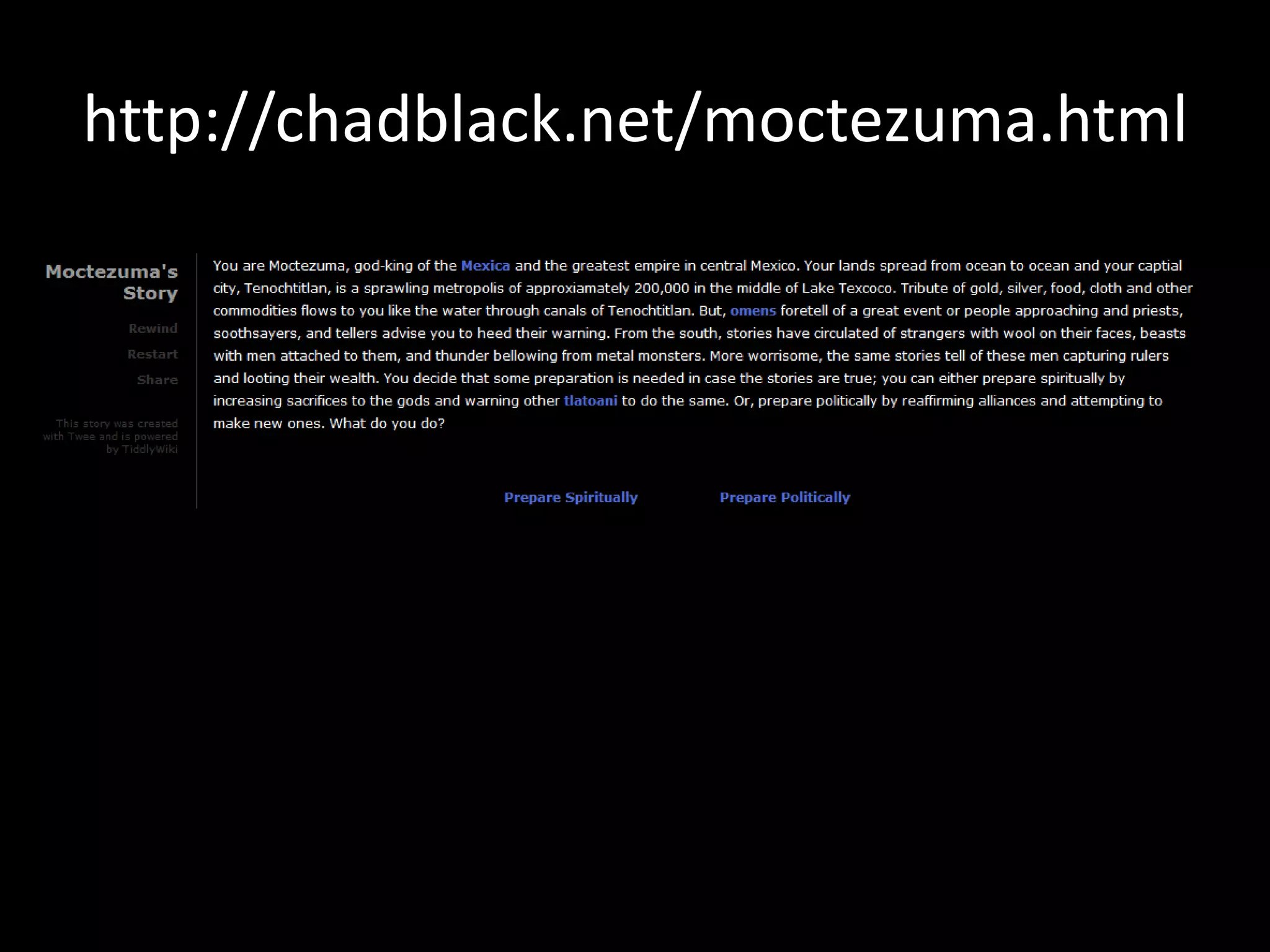 http://chadblack.net/moctezuma.html

 