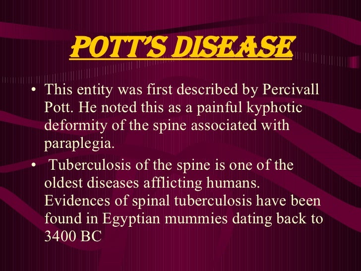 Pott Disease