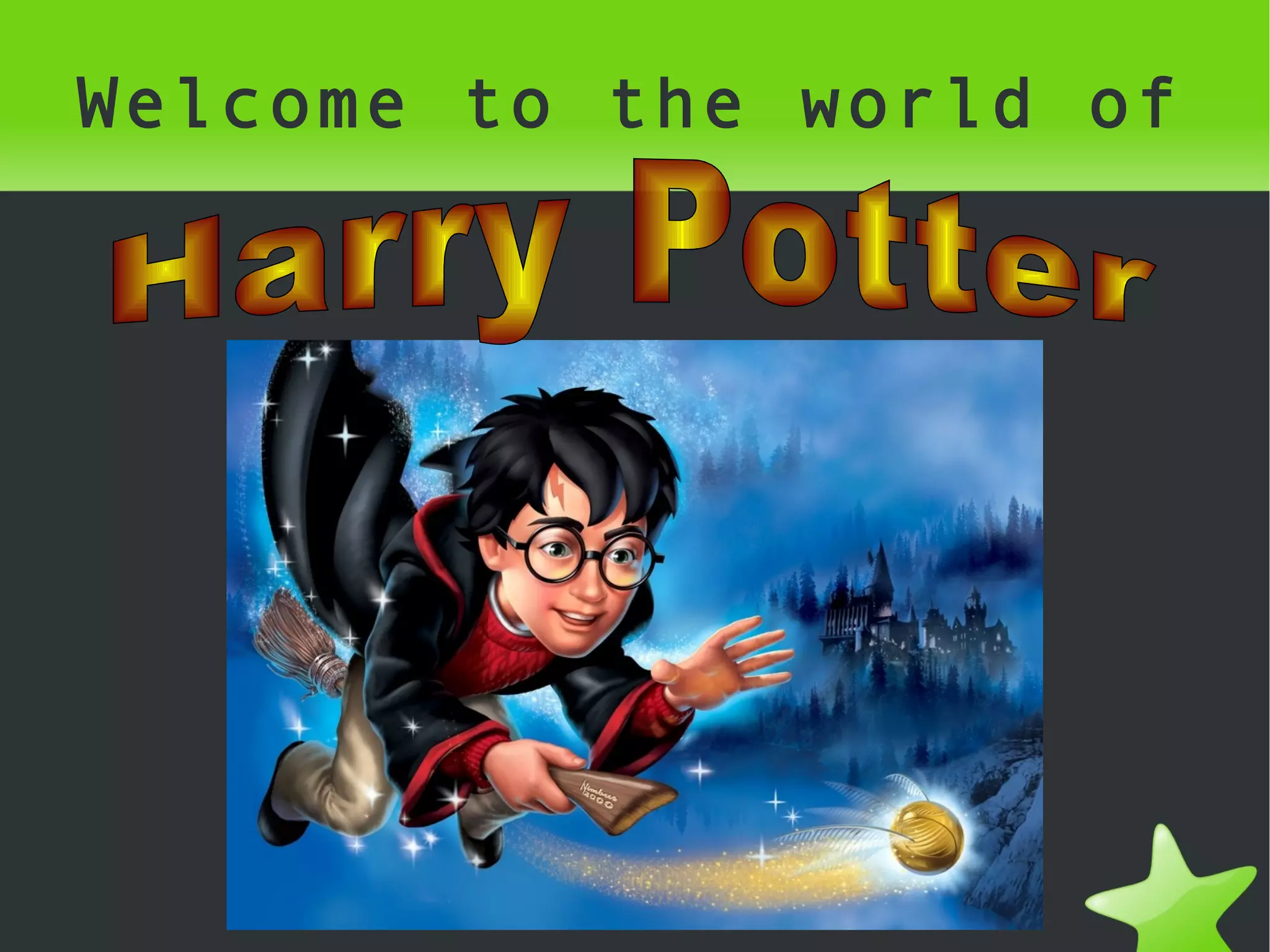 Welcome to the world of Harry Potter
