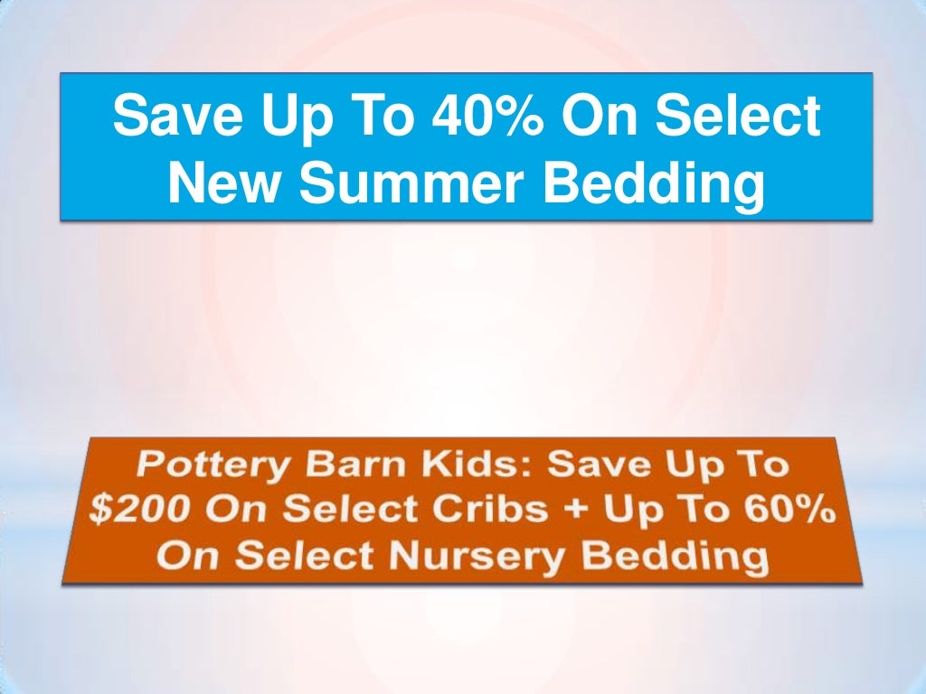 Pottery barn kids coupon code