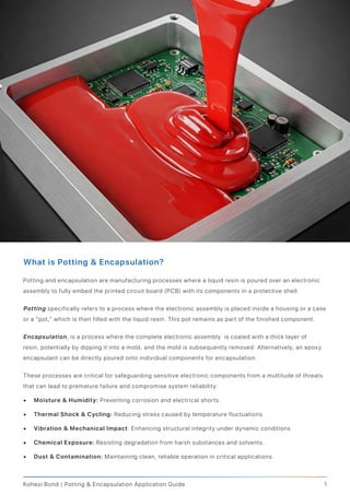 Potting Shell Potting & Encapsulation Compounds Application Guide | PDF