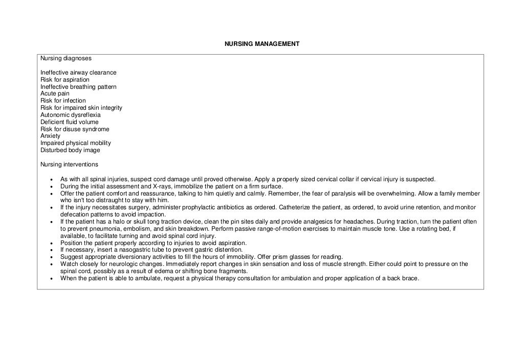 Pott's disease nursing, medical, surgical managements